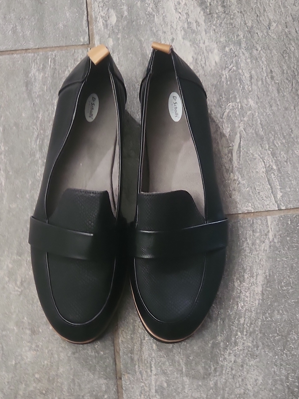 Dr. Scholl's Black Slip-On Penny Loafers